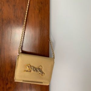 Vintage Gold Jaguar Evening Purse Clutch